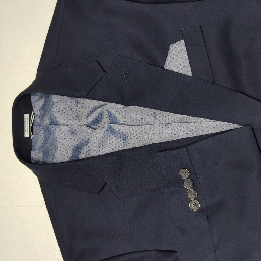 NEW Saddlebred Performance Blazer Traveler Navy Blue Mens Blazer Size 44L